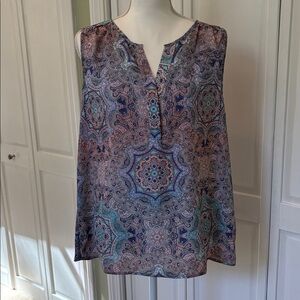 Zac & Rachel Paisley Sleeveless Blouse